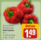 Rote Paprika im aktuellen REWE Prospekt