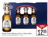 Münchner Hell oder Natur Radler Angebote von Hacker-Pschorr bei Marktkauf Waiblingen für 12,99 €