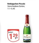 Piccolo im Angebot bei GLOBUS in Rüsselsheim Piccolo Angebote von Rotkäppchen bei GLOBUS Rüsselsheim für 1,29 €