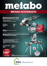 RHG Baucentrum Prospekt: "Metabo-Aktionssets – Jetzt ZUGREIFEN!", 4 Seiten, 23.05.2024 - 31.03.2025