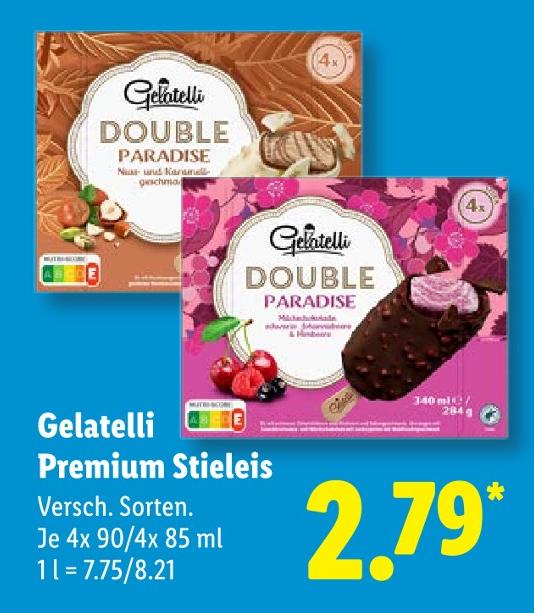 Double Paradise Nuss- und Karamellgeschmack