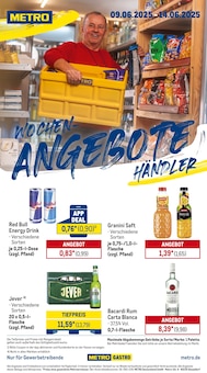 Spirituosen Angebot im aktuellen METRO Prospekt auf Seite 1