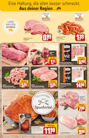 Aktueller REWE Prospekt mit Schweinefleisch, "Dein Markt", Seite 8