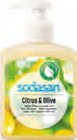 Citrus & Olive Flüssigseife im Angebot bei tegut in Eisenach Citrus & Olive Flüssigseife Angebote von Sodasan bei tegut Eisenach für 3,49 €