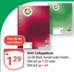 Collegeblock DIN A5 im Angebot bei GLOBUS in Worms Collegeblock DIN A5 Angebote von OHO bei GLOBUS Worms für 1,29 €