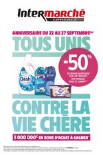 Catalogue Intermarché à Saint-Gratien, avec 32 pages Prospectus Intermarché à Saint-Gratien, "Tous unis contre la vie chère", 32 pages, 22/09/2020 - 27/09/2020