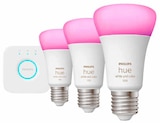 Hue E27 Starter Set 3x White and Color E27 inkl. Bridge von Philips im aktuellen MediaMarkt Saturn Prospekt