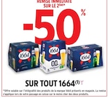 Intermarché Sanary-sur-Mer - Promo -50% de remise immédiate sur le 2ème sur tout 1664 Promo -50% de remise immédiate sur le 2ème sur tout 1664 à dans le catalogue Intermarché à Sanary-sur-Mer