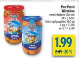 Würstchen Cocktail im Angebot bei diska in Erlangen Würstchen Cocktail Angebote von Paw Patrol bei diska Erlangen für 1,99 €