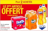 Pour 2 achetés le 3ème article offert sur la gamme Fanta - FANTA dans le catalogue Cora