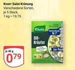 Salat Krönung Dill-Kräuter Angebote von Knorr bei GLOBUS Kerpen für 0,79 €