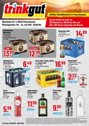Aktueller Trinkgut Getränkemärkte Prospekt in Weichs und Umgebung, "Größter Getränkemarkt in Petershausen" mit 4 Seiten, 15.09.2025 - 20.09.2025