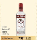 Vodka Angebote von Smirnoff bei Metro Rüsselsheim für 9,51 €