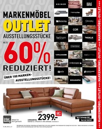 Möbel & Einrichtung Prospekt von Möbel Wallach in Salzwedel Aktueller Möbel Wallach Möbel & Einrichtung Prospekt für Salzwedel: MARKENMÖBEL OUTLET mit 2} Seiten, 03.09.2025 - 17.09.2025