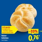 Kaiserbrötchen im Angebot bei Lidl in Hanau Kaiserbrötchen Angebote bei Lidl Hanau für 0,76 €