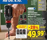Akku-Bohrschrauber-Starterset 12 V von Parkside Performance für 49,99 € bei Lidl im Angebot Akku-Bohrschrauber-Starterset 12 V von Parkside Performance im aktuellen Lidl Prospekt