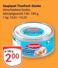 Thunfisch-Stücke im Angebot bei GLOBUS in Speyer Thunfisch-Stücke Angebote von Saupiquet bei GLOBUS Speyer für 2,00 €