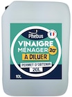 Carrefour Narbonne - Promo Vinaigre ménager 20° 10L Promo Vinaigre ménager 20° 10L à 19,99 € dans le catalogue Carrefour à Narbonne