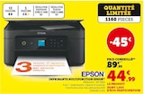 Imprimante multifonction - Epson - Hyper U à Orléans Imprimante multifonction - Epson en promo chez Hyper U Orléans à 44,99 €