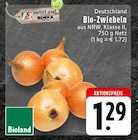 Bio-Zwiebeln von Bioland für 1,29 € bei EDEKA im Angebot Bio-Zwiebeln von Bioland im aktuellen EDEKA Prospekt