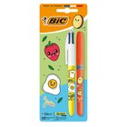 1 stylo-bille 4 couleurs + 1 surligneur "Kawai" - BIC à 1,99 € dans le catalogue Carrefour