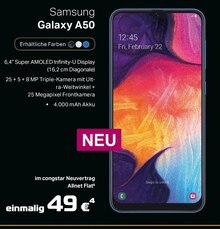 Galaxy A50 bei A-Team Mobilfunk-Concept GmbH in Bergisch Gladbach Galaxy A50 im Angebot bei A-Team Mobilfunk-Concept GmbH Bergisch Gladbach für 49,00 €