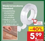 Wiederverwendbares Klebeband von EASYmaxx für 5,99 € bei Netto Marken-Discount im Angebot Wiederverwendbares Klebeband von EASYmaxx im aktuellen Netto Marken-Discount Prospekt