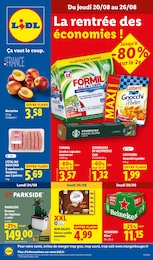 Prospectus Supermarchés Lidl en cours, La rentrée des économies !, 54 pages, 20/08/2026 - 26/08/2026 Catalogue Supermarchés Lidl en cours à La Peyratte et alentours, La rentrée des économies !, 54 pages, 20/08/2026 - 26/08/2026