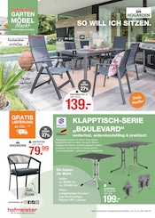 Gartentisch im hofmeister Prospekt in Heilbronn Aktueller hofmeister Prospekt mit Gartentisch, "SAISONERÖFFNUNG", Seite 6