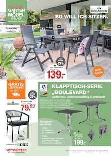 Gartensitzmöbel im aktuellen hofmeister Prospekt (Stuttgart) Gartensitzmöbel im hofmeister Prospekt "SAISONERÖFFNUNG" mit 20 Seiten (Stuttgart)