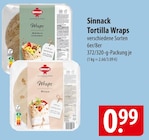 Sinnack Tortilla Wraps Angebote bei famila Nordost Kiel für 0,99 €