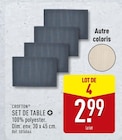 Set de table - CROFTON en promo chez Aldi Set de table - CROFTON dans le catalogue Aldi