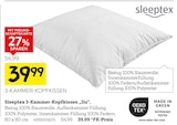 3-Kammer-Kopfkissen „Ilu“ von Sleeptex im aktuellen XXXLutz Prospekt für 39,99 €