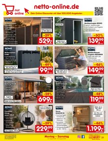Gartenhaus im aktuellen Netto Marken-Discount Prospekt (Essen) Gartenhaus im Netto Marken-Discount Prospekt "Aktuelle Angebote" mit 68 Seiten (Essen)