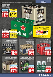 Krombacher im EDEKA Prospekt "Aktuelle Angebote" mit 24 Seiten (Soest)