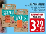 Räucherlachs Angebote von ASC Meine Lieblinge bei EDEKA Augsburg für 3,29 €