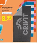 Serviette de plage - CRIVIT en promo à 8,99 € chez Lidl Serviette de plage - CRIVIT dans le catalogue Lidl