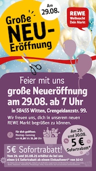 Aktueller REWE Prospekt "Dein Markt" Seite 1 von 35 Seiten für Witten