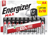 Lot De 2 X 10 Piles Max Energizer dans le catalogue Auchan Hypermarché