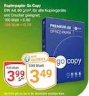 Aktuelle Drucker Angebote bei GLOBUS in Duisburg Aktuelles Kopierpapier Go Copy Angebot bei GLOBUS in Duisburg ab 3,49 €