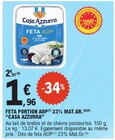 Feta Portion AOP 23% Mat.Gr. - CASA AZZURRA dans le catalogue E.Leclerc
