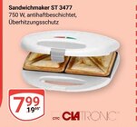 Sandwichmaker ST 3477 im Angebot bei GLOBUS in Neubrandenburg Sandwichmaker ST 3477 Angebote von Clatronic bei GLOBUS Neubrandenburg für 7,99 €