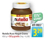 Aktuelle Nutella Angebote bei EDEKA in Albstadt Aktuelles Nuss-Nugat-Creme Angebot bei EDEKA in Albstadt ab 3,29 €