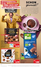 Pralinen im Kaufland Prospekt "Aktuelle Angebote" auf Seite 16