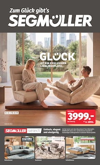 Sofa im Segmüller Prospekt "Zum Glück gibt’s Segmüller - Segmüller Select" mit 8 Seiten (Heidelberg)