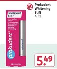 Whitening Stift im Rossmann Prospekt Whitening Stift von Prokudent im aktuellen Rossmann Prospekt für 5,49 €