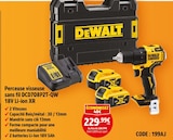 Perceuse visseuse sans fil DCD708P2T-QW 18V Li-ion XR - DeWALT en promo chez Screwfix Amiens à 229,99 €