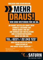 Saturn Prospekt für Elsdorf mit 1 Seiten Saturn Prospekt für Elsdorf: "Machen wir gemeinsam mehr draus!", 1 Seiten, 25.01.2021 - 14.02.2021