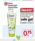 Handcreme Grüne Olive von Isana im aktuellen Rossmann Prospekt für 0,75 €