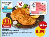 Frische Schweine-Schnitzel im Angebot bei Penny in Dessau-Roßlau Frische Schweine-Schnitzel Angebote von MÜHLENHOF bei Penny Dessau-Roßlau für 5,99 €